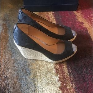 Coach wedge shoes-size 10